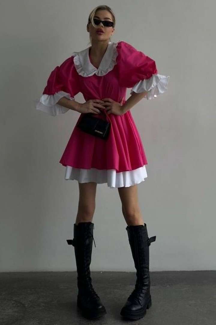 Платье с белым воротничком ASP-469A650