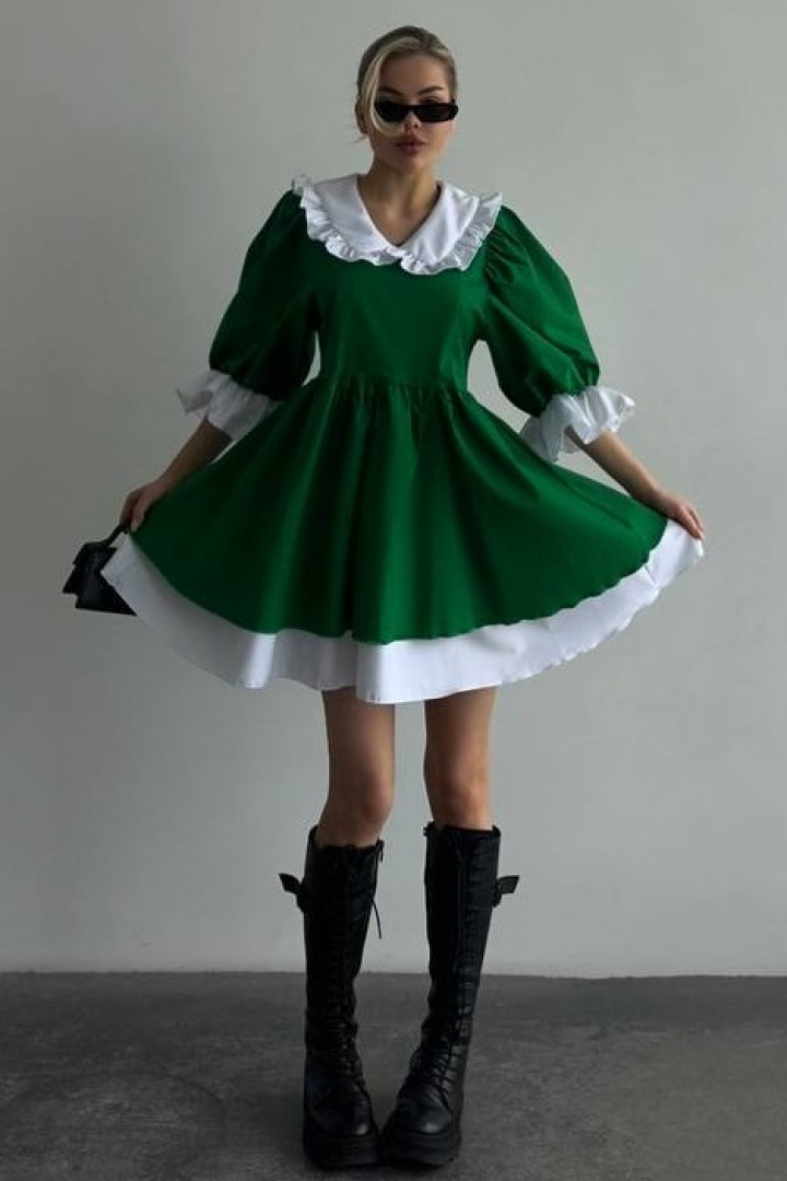 Платье с белым воротничком ASP-469A650