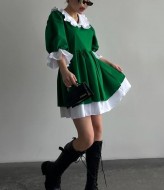 Платье с белым воротничком ASP-469A650