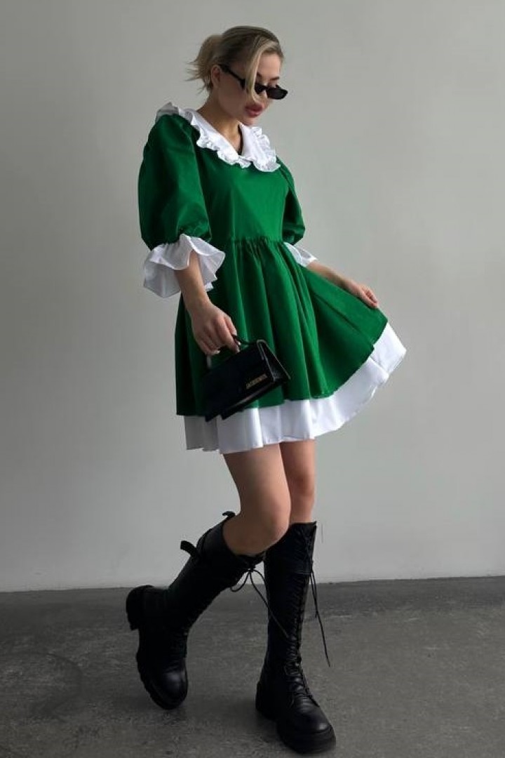 Платье с белым воротничком ASP-469A650