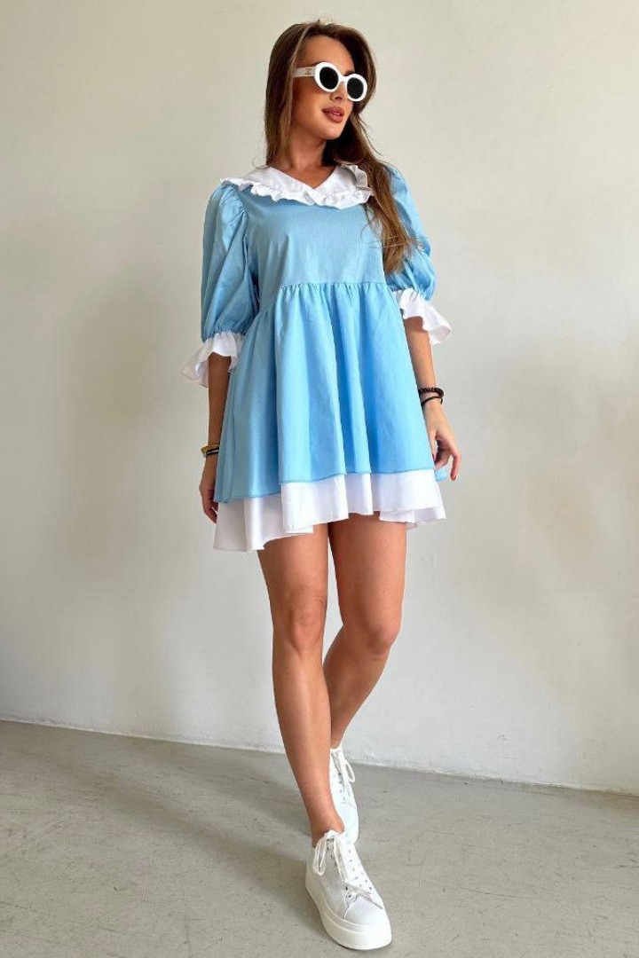 Платье с белым воротничком ASP-469A650