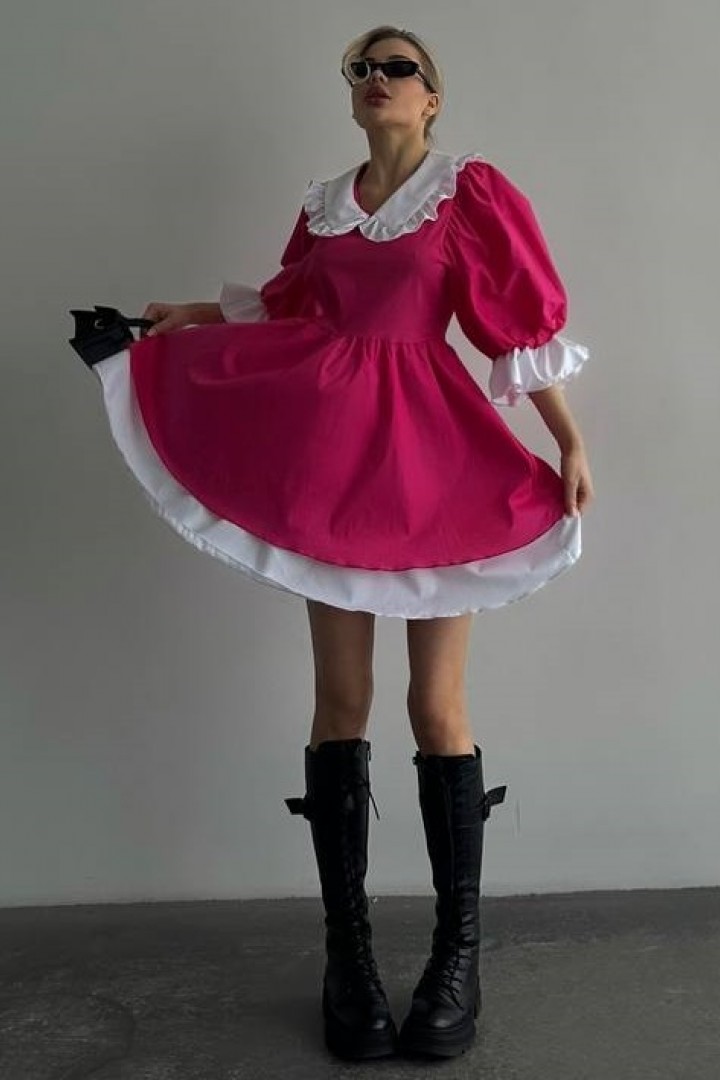 Платье с белым воротничком ASP-469A650