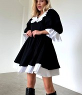 Платье с белым воротничком ASP-469A650