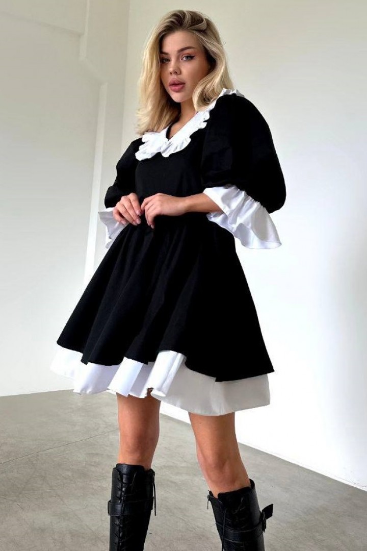 Платье с белым воротничком ASP-469A650