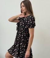 Нежное платье с завязками на груди MIK-1601A330