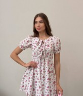 Нежное платье с завязками на груди MIK-1601A330