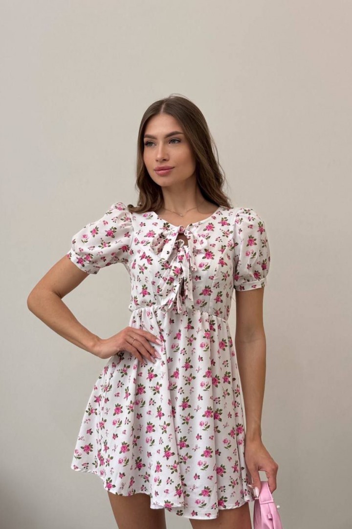 Нежное платье с завязками на груди MIK-1601A330