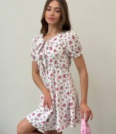 Нежное платье с завязками на груди MIK-1601A330