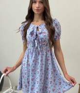 Нежное платье с завязками на груди MIK-1601A330