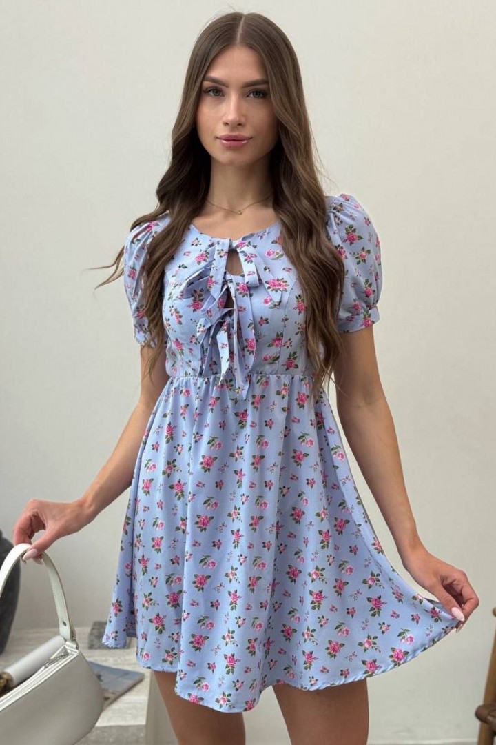 Нежное платье с завязками на груди MIK-1601A330