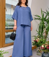 Летний льняной костюм женский EY-609A21B24