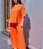 Летний льняной костюм женский EY-609A21B24