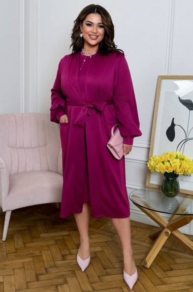 Кардиган на запах з поясом і сукня AD-7952.1A380