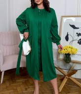 Кардиган на запах з поясом і сукня AD-7952.1A380