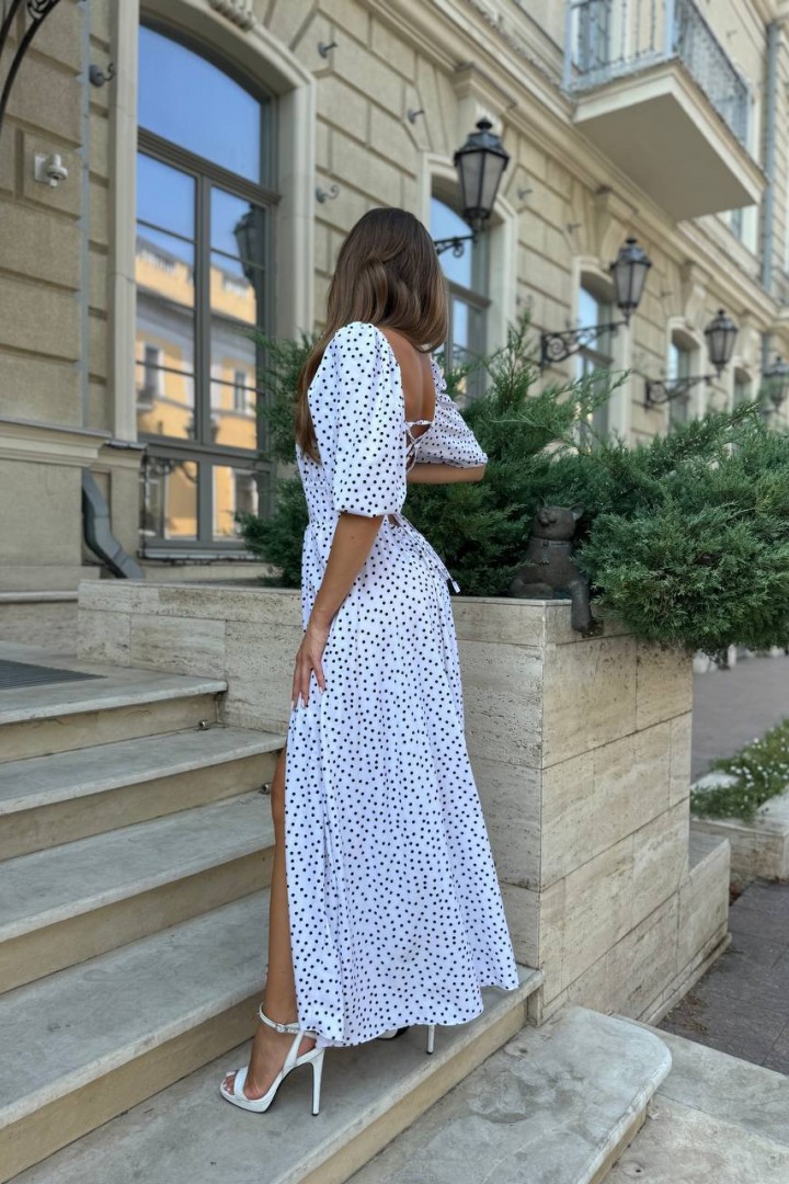 Платье со шнуровкой на спинке AJO-424A500