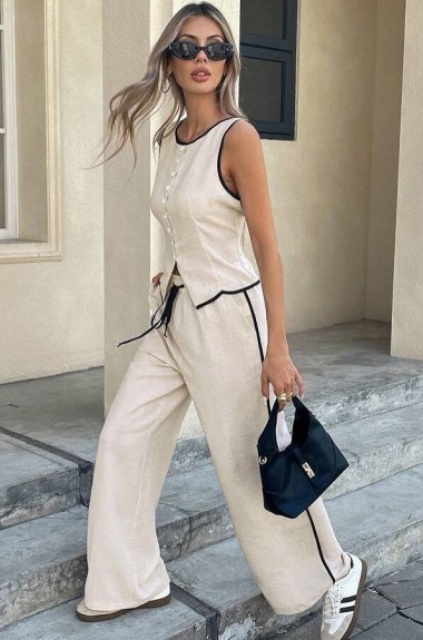 Костюм з льону NUL-8080A650