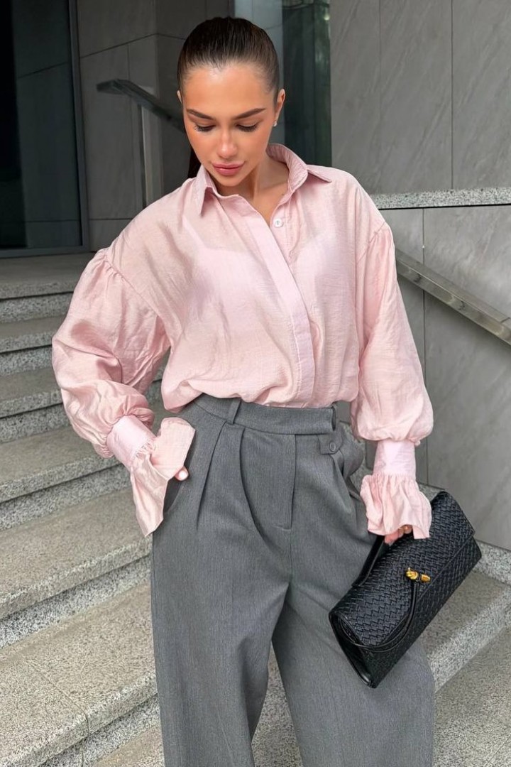 Романтичная полупрозрачная рубашка GIL-016A600