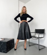 Кожаная юбка KC-3243A420