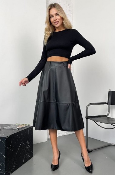 Кожаная юбка KC-3243A420
