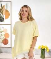 Льняная футболка с кружевом IB-1155A460