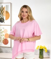 Льняная футболка с кружевом IB-1155A460