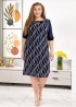 Элегантное платье с геометрическим принтом LISA-261A490