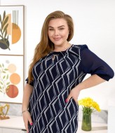 Элегантное платье с геометрическим принтом LISA-261A490