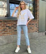 Футболка с пайетками AMU-2438A200