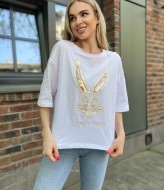 Футболка с пайетками AMU-2438A200