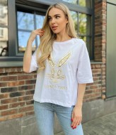 Футболка с пайетками AMU-2438A200