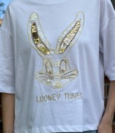 Футболка с пайетками AMU-2438A200