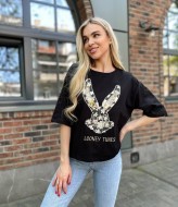 Футболка с пайетками AMU-2438A200