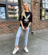 Футболка с пайетками AMU-2438A200