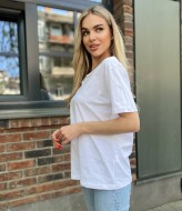 Футболка с камнями AMU-2351A300