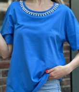 Футболка с камнями AMU-2351A300