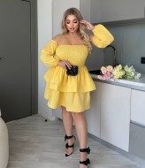 Платье с резинкой на груди  YM-7093A18.5