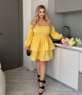 Платье с резинкой на груди  YM-7093A18.5