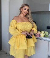 Платье с резинкой на груди  YM-7093A18.5