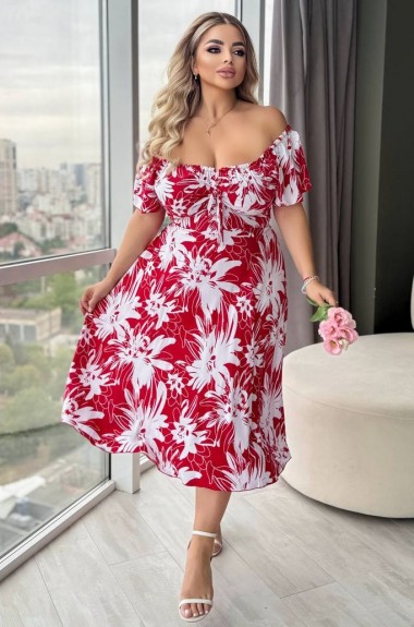 Платье с завязками на груди YM-05820.43A12 Платье с завязками на груди YM-05820.43A12