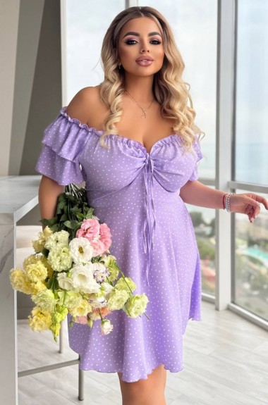 Платье с опущенными плечами  YM-7074.41A12