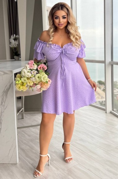 Платье с опущенными плечами  YM-7074.41A12