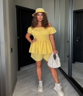 Яскравий прогулянковий костюм YM-7094A16 Яскравий прогулянковий костюм YM-7094A16