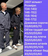 Костюм рубашка + штаны NN-2601A650