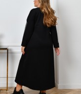 Платье черное со стразами ZP-1271A520