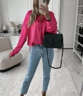 Шелковая блузка с длинным рукавом IO-544.0287A480