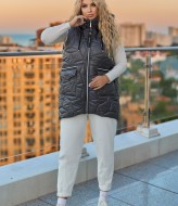 Жилет женский с капюшоном KYB-21215A23