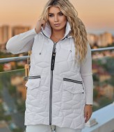 Жилет женский с капюшоном KYB-21215A23