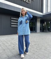 Комбинированный костюм женский TS-102A990