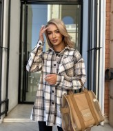 Клетчатая рубашка теплая TS-425A550