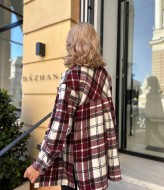 Клетчатая рубашка теплая TS-425A550